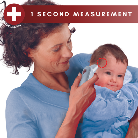 Rossmax HA500 1 Second Measurement 5 Years Warranty Swiss Designed Non-Contact Temple Thermometer For Adult Child Baby