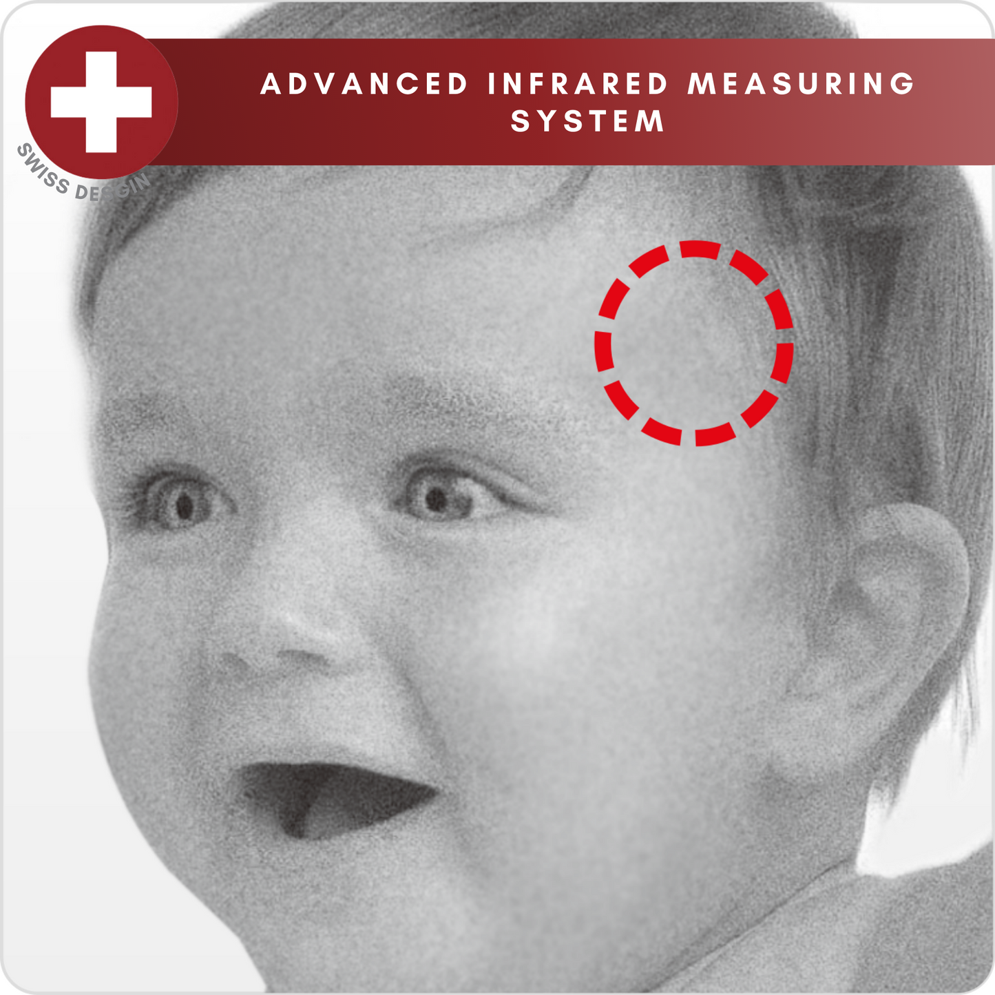 Rossmax HA500 1 Second Measurement 5 Years Warranty Swiss Designed Non-Contact Temple Thermometer For Adult Child Baby