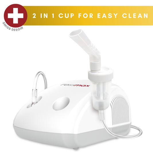 Rossmax NE100 2 In 1 Cup For Easy Cleaning Swiss Designed 1 Year Warranty Piston Nebulizer Nebuliser Machine For Adult Child Baby