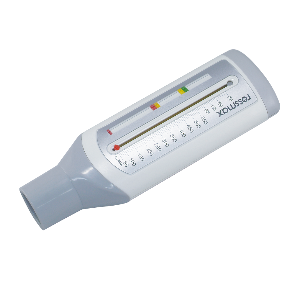 Rossmax PF120A Adult Peak Flow Meter with Color Coded Indicators