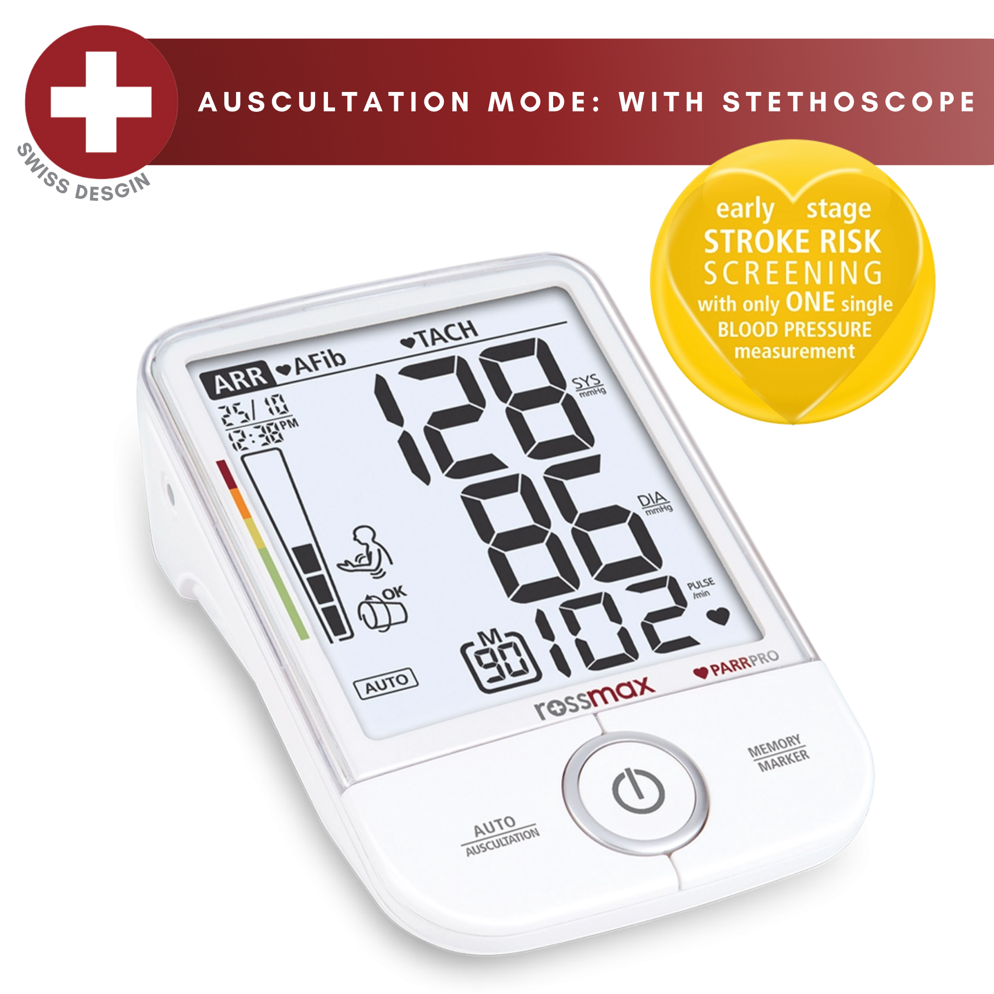 Rossmax X9 Digital Blood Pressure Monitor With Ausultation