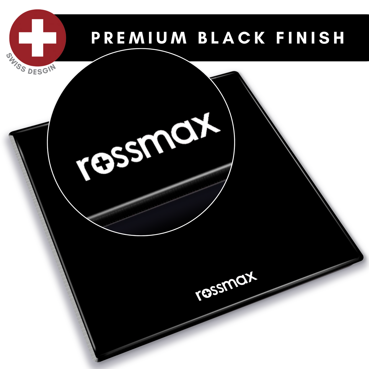 Rossmax WB105 Personal Weighing Scale Premium Black Finish