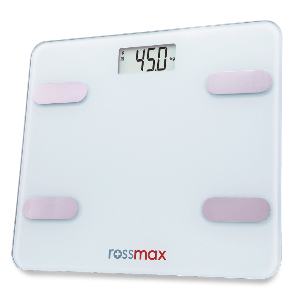 Rossmax APP WF262 Visceral Fat 2 Years Body Fat Monitor Basal Metabolic Rate Bluetooth With Personal Weighing Weight Machine Bathroom Digital Scale