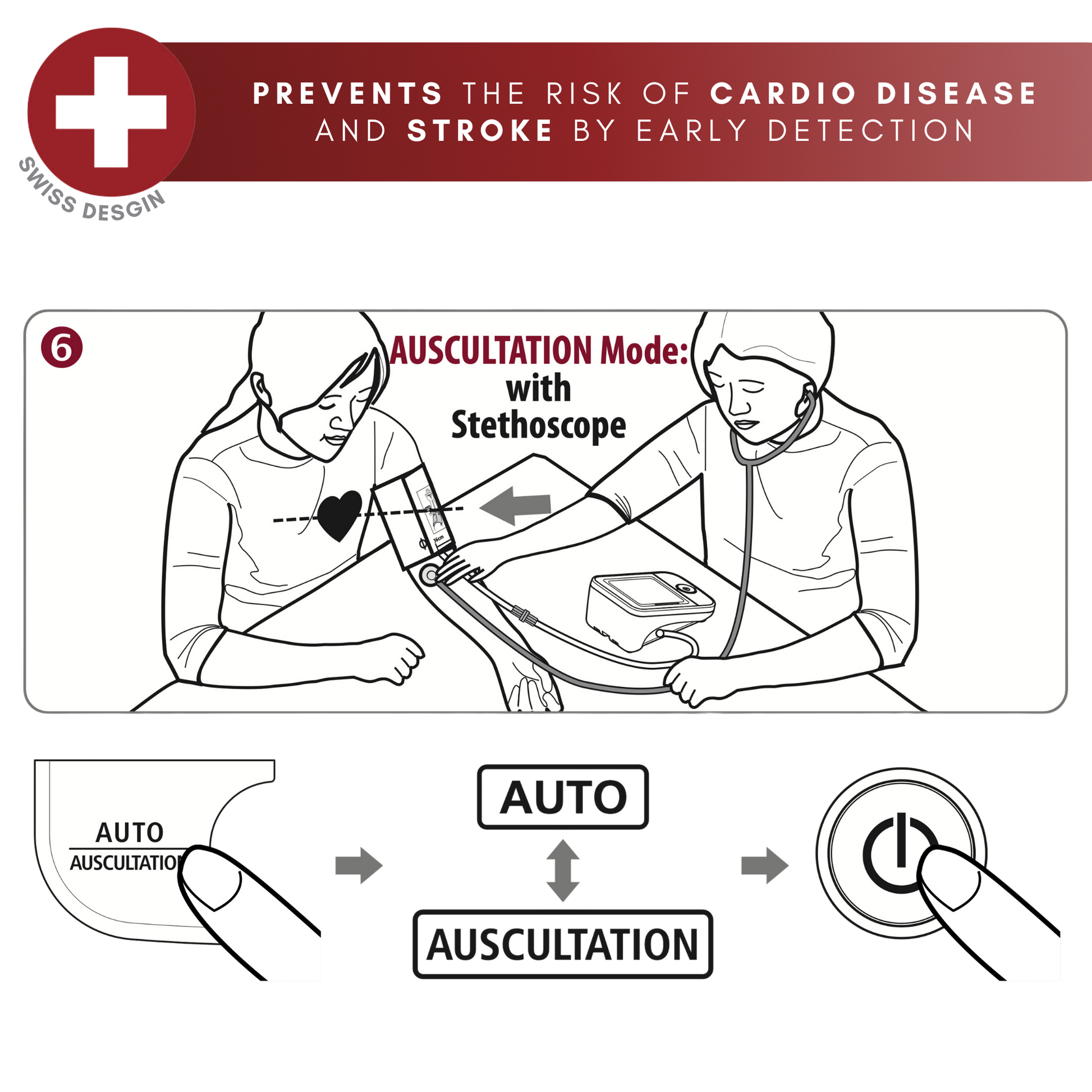 Rossmax X9 Digital Blood Pressure Monitor With Ausultation