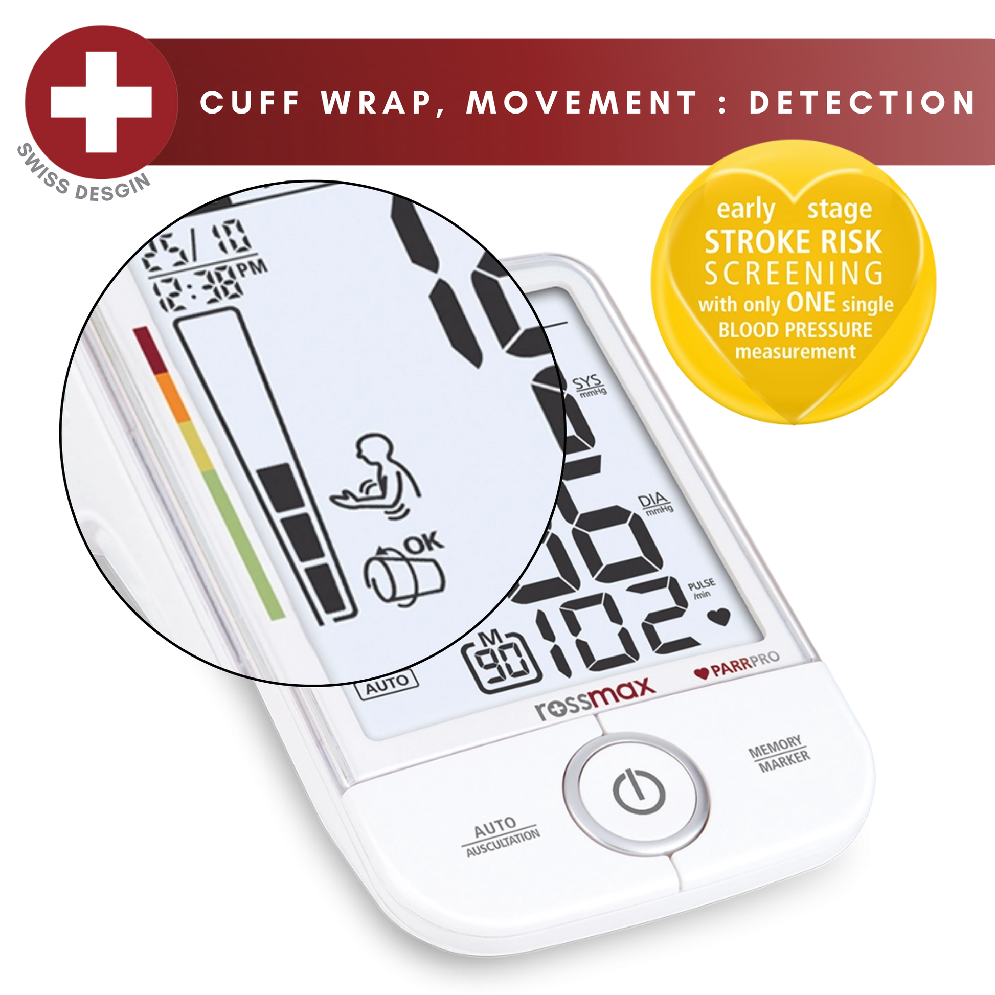 Rossmax X9 Automatic Digital Blood Pressure Monitor Cuff Wrap Bp Set Machine