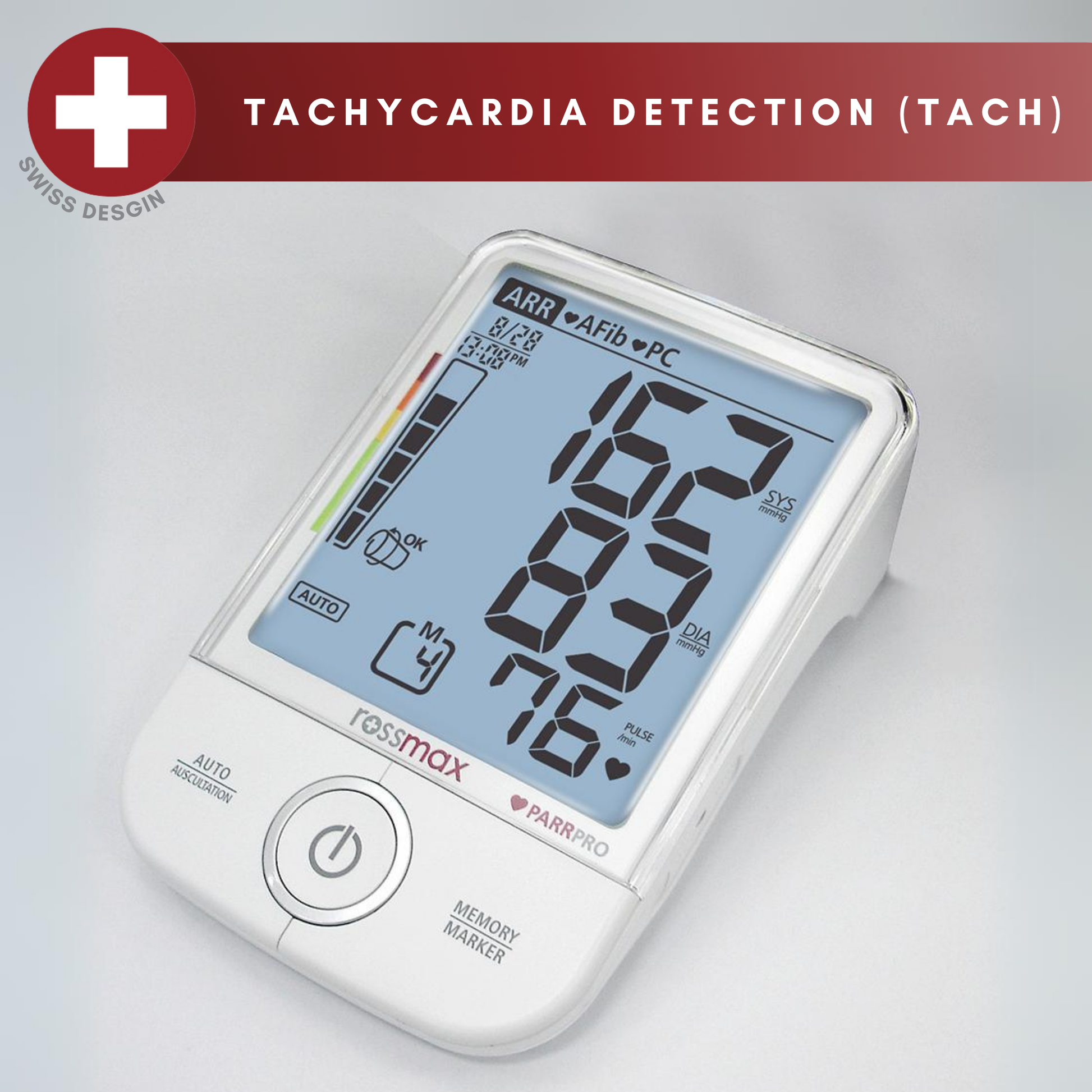 Rossmax X9 Automatic Digital Blood Pressure Monitor Tachycardia Detection Bp Machine Set