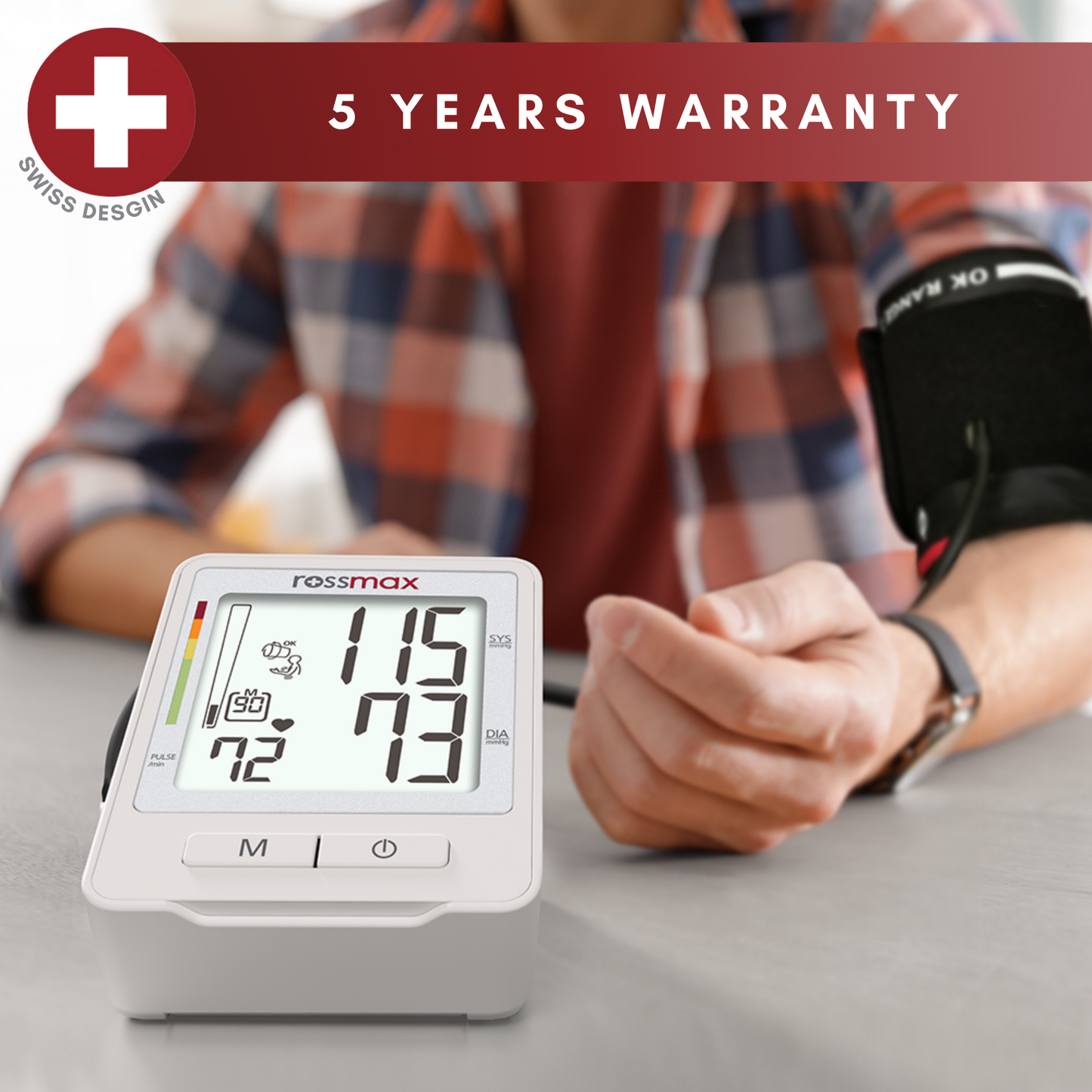 Rossmax Z1 Automatic Digital Blood Pressure Monitor Machine 5 Year Warranty