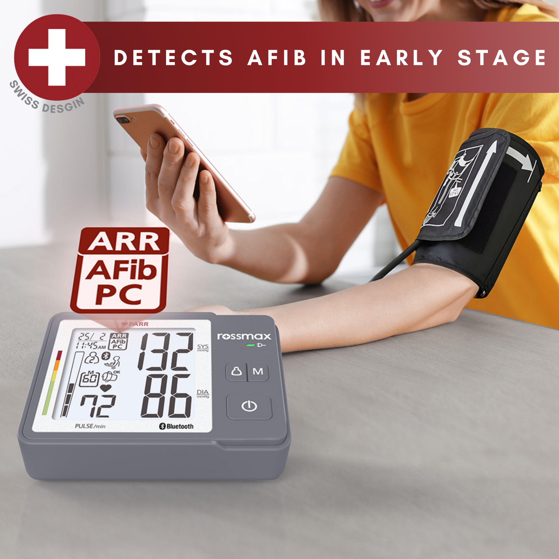 Rossmax Z5 Automatic Digital Blood Pressure Monitor With Afib Arterial Fibrillation