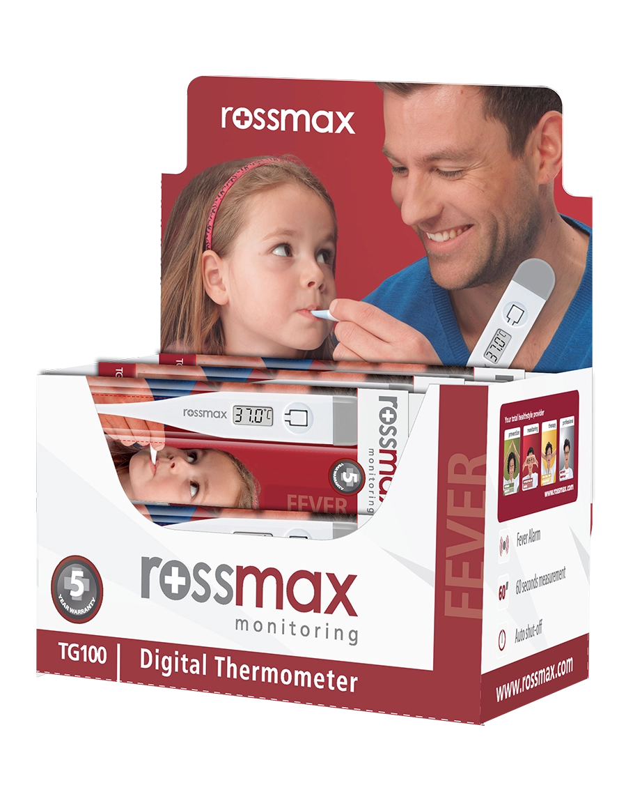 Rossmax TG100 2 Years Warranty Highly Accurate Swiss Designed Clinical Digital Thermometer For Adult Child Baby